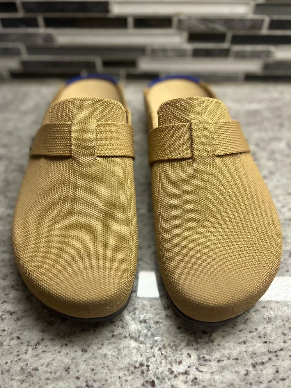 Rothy’s Men's Textile Slip-On Clog in Tan size 9, womens size 10